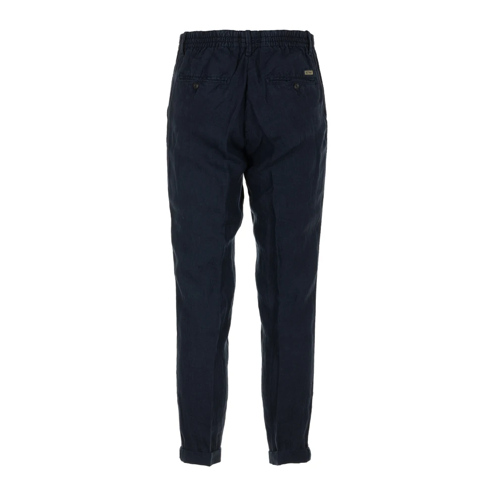 40Weft Blauwe Chino Broek Blue Heren