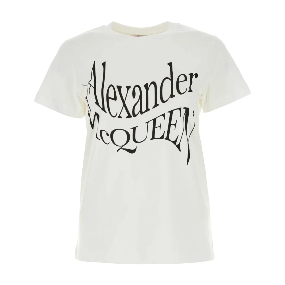 Alexander mcqueen Witte katoenen T-shirt White Dames