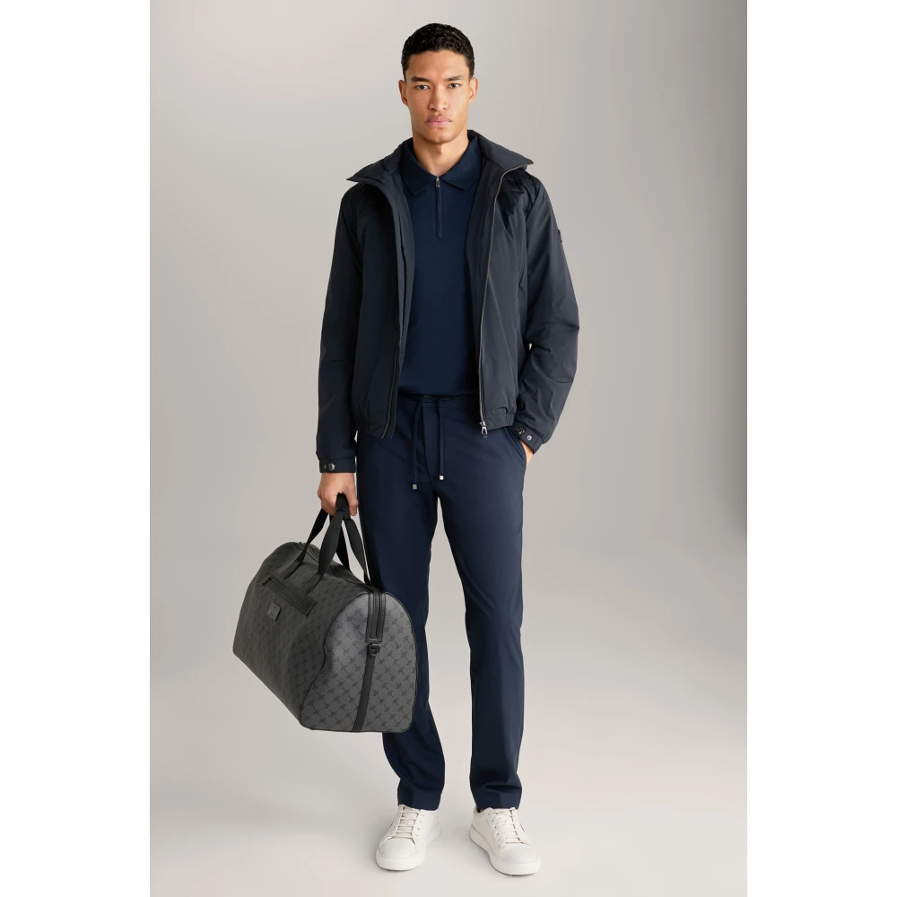 Joop! Donkerblauw Polo Shirt met Rits Blue Heren