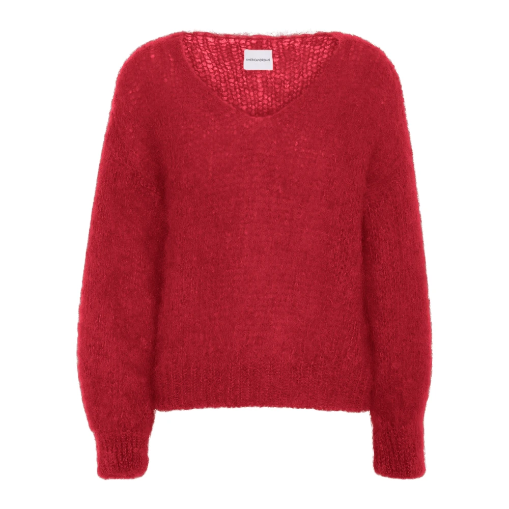 Americandreams Mujer Rojo - Milana Ls Mohair Knit - Knitwear - Xl