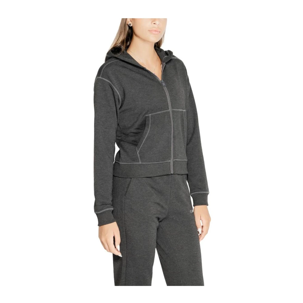 Calvin Klein Herfst Winter Dames Polyester Sweater Collectie Gray Heren