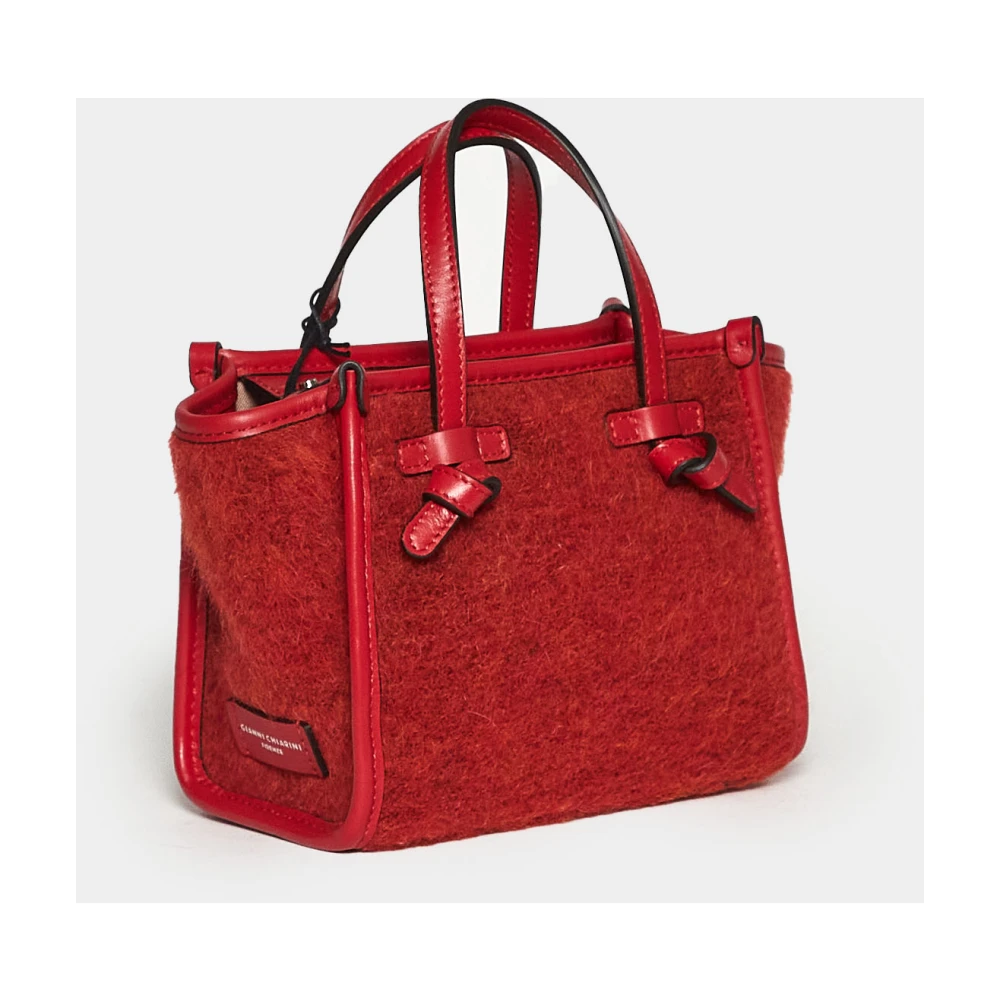 Gianni Chiarini Rode Mohair Marcella Handtas Red Dames