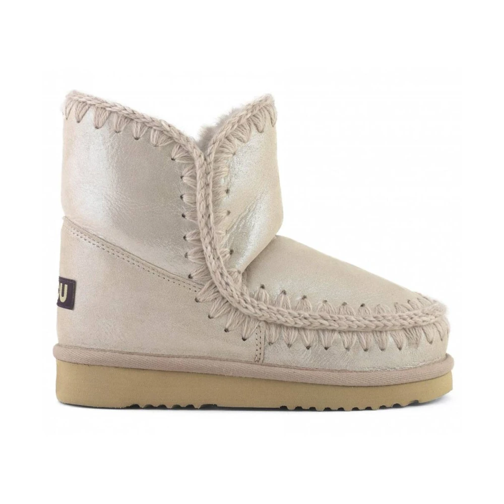 Mou Women's Gray Winter Boots, 4 Uk, Metallic Eskimo Boot