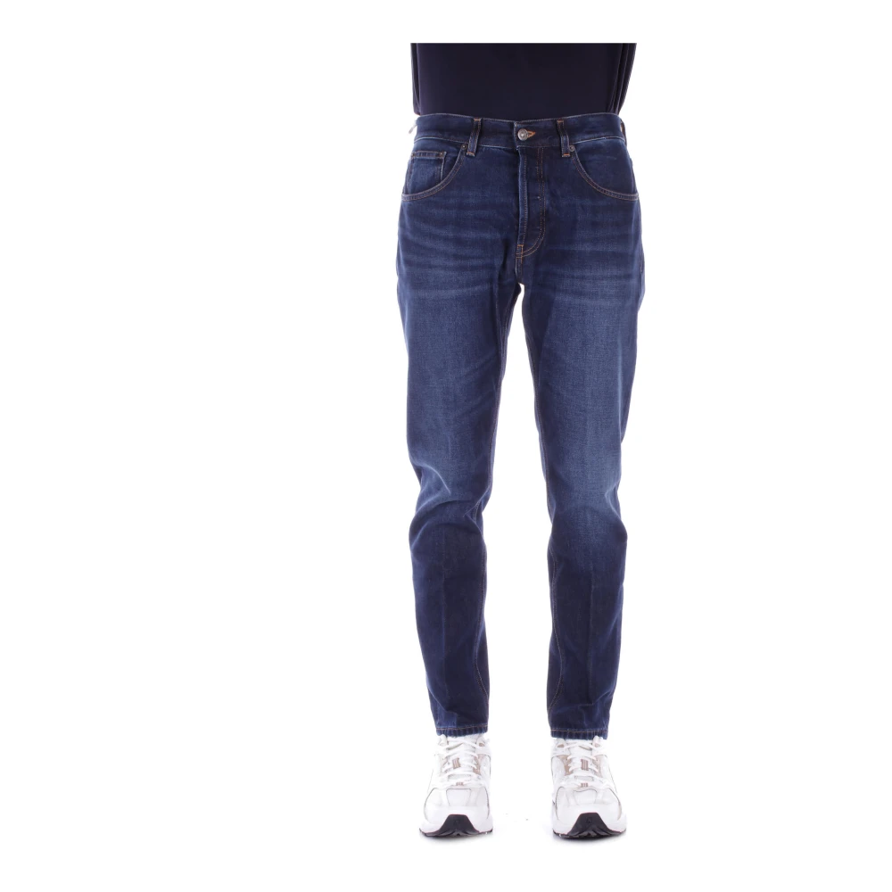 Dondup Heren Denim Wortel Slim Enkel-Lengte Jeans Blue Heren