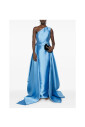 blue-satin-one-shoulder-dress