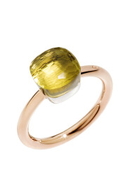 Pomellato - PAB4030O6000000QL -aaktring - Petitaked Ring met roségoud met witgouden beer