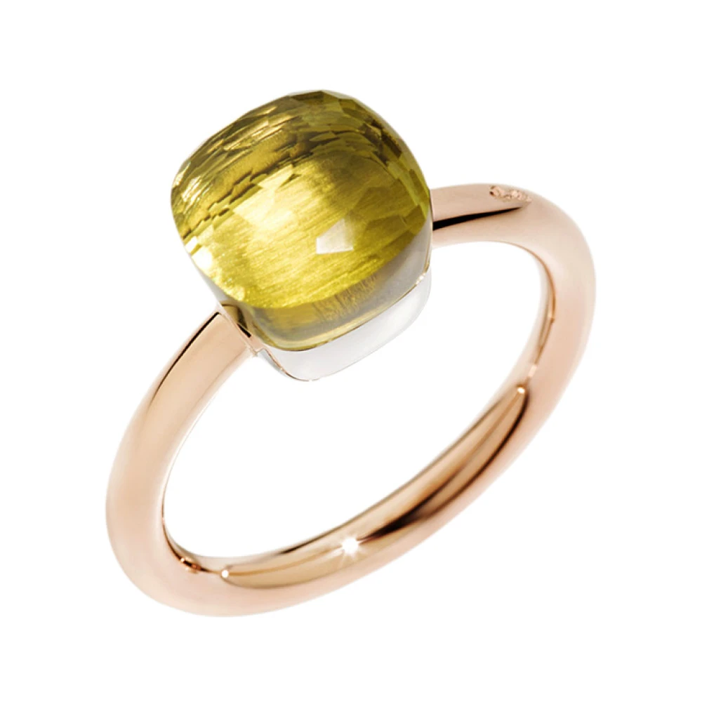 Pomellato Pomellato – Pab4030O6000000Ql -UD Ring – Petitaked Ring Ring med rosguld med vitt guld Gul Dam