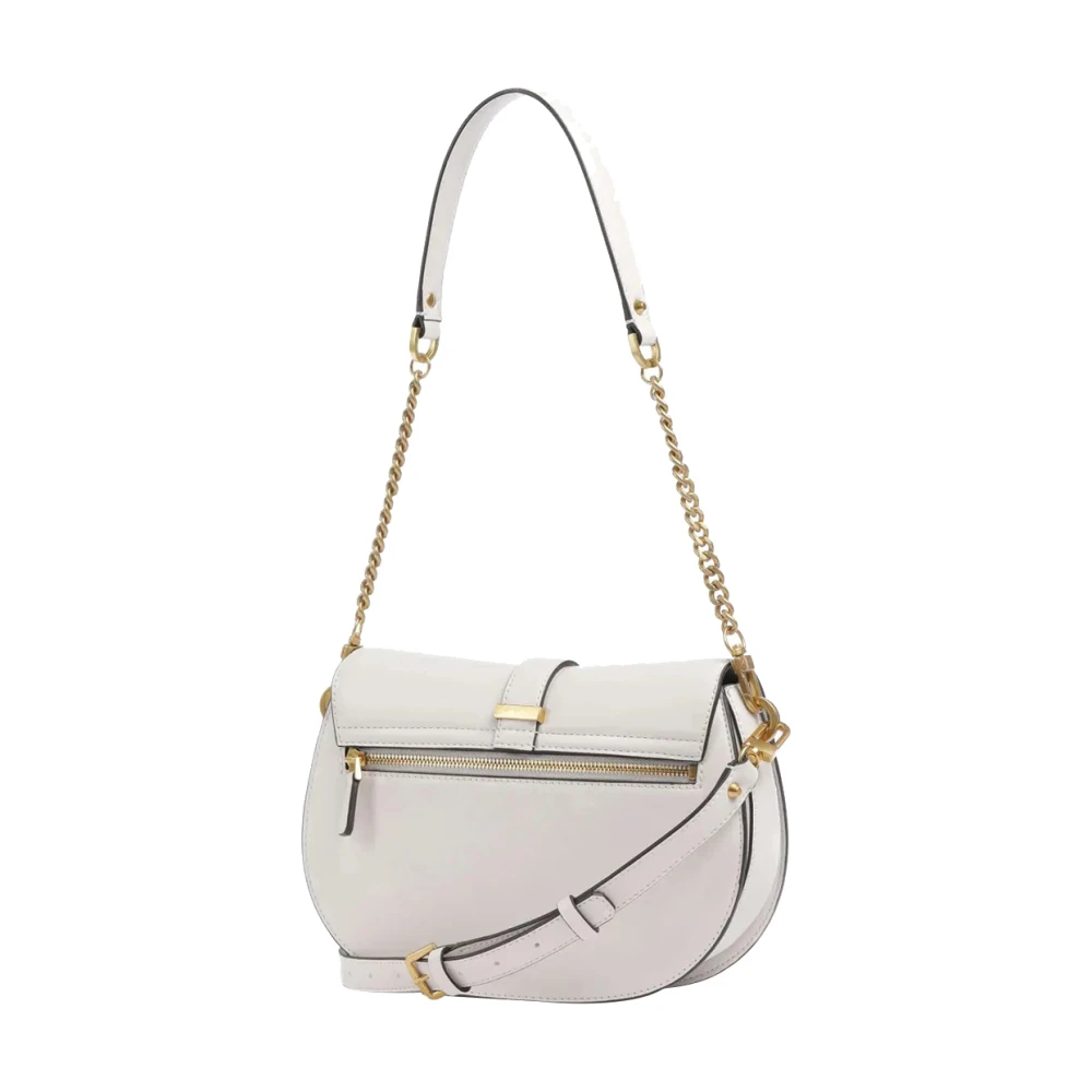Guess Elegante witte schoudertas met gouden details Beige Dames