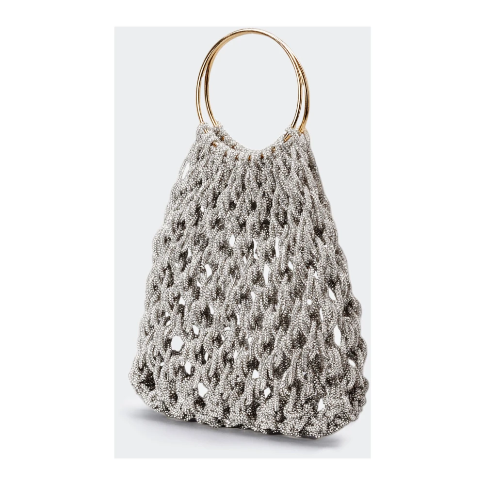 Hibourama Elastische en ruime handtas Gray Dames