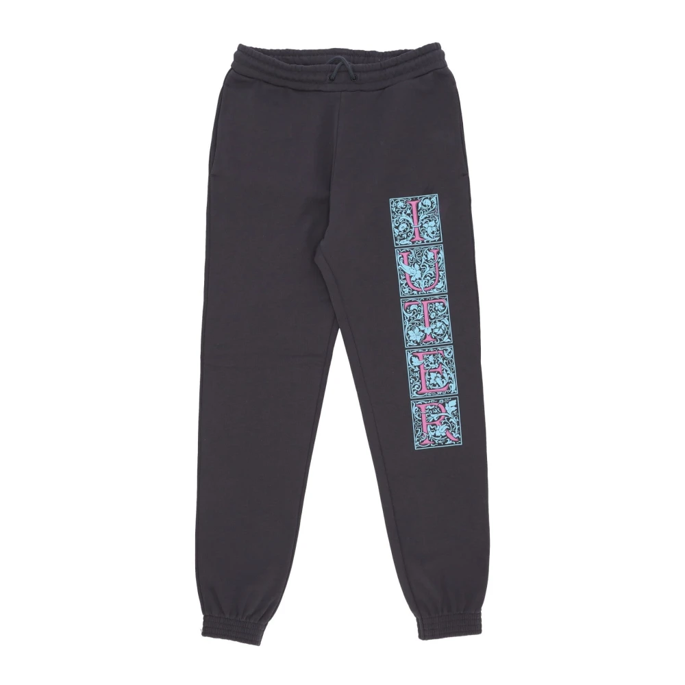 Iuter Fleece Trainingsbroek Asphalt Black Heren