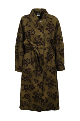 military-green-floral-overcoat