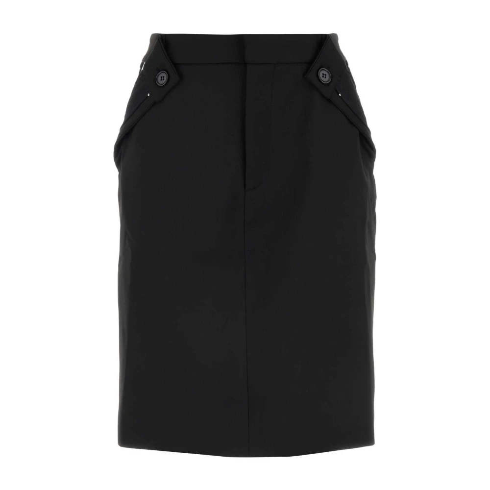 Coperni Women's Black Stretch Polyester Blend Skirt