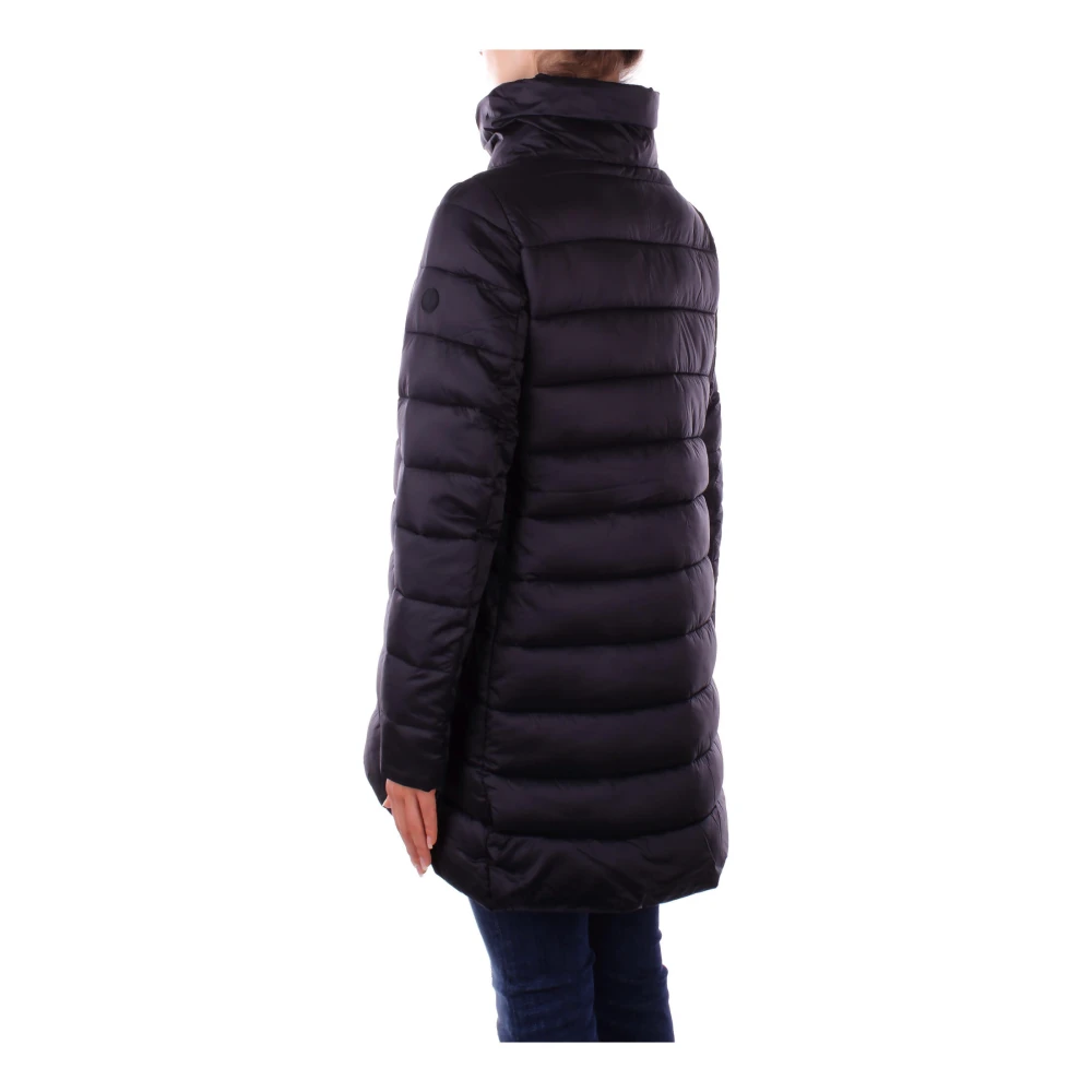 Save The Duck Black Duck Logo Zipper Jacket Black Dames