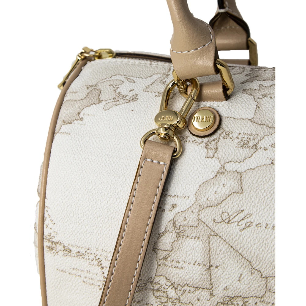 Alviero Martini 1a Classe Witte leren handtas met polyurethaan afwerking White Dames