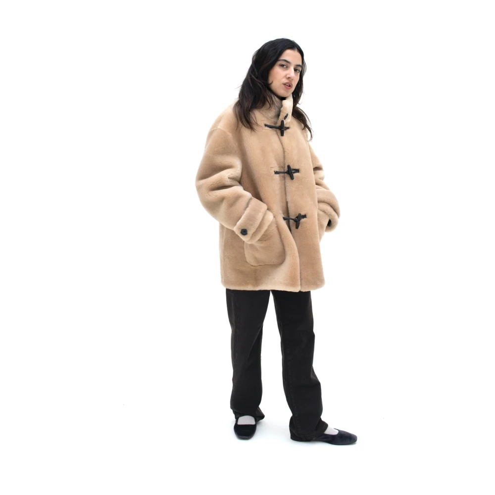 Just Things we Like Hayami Shearling Jacket Brown Dames