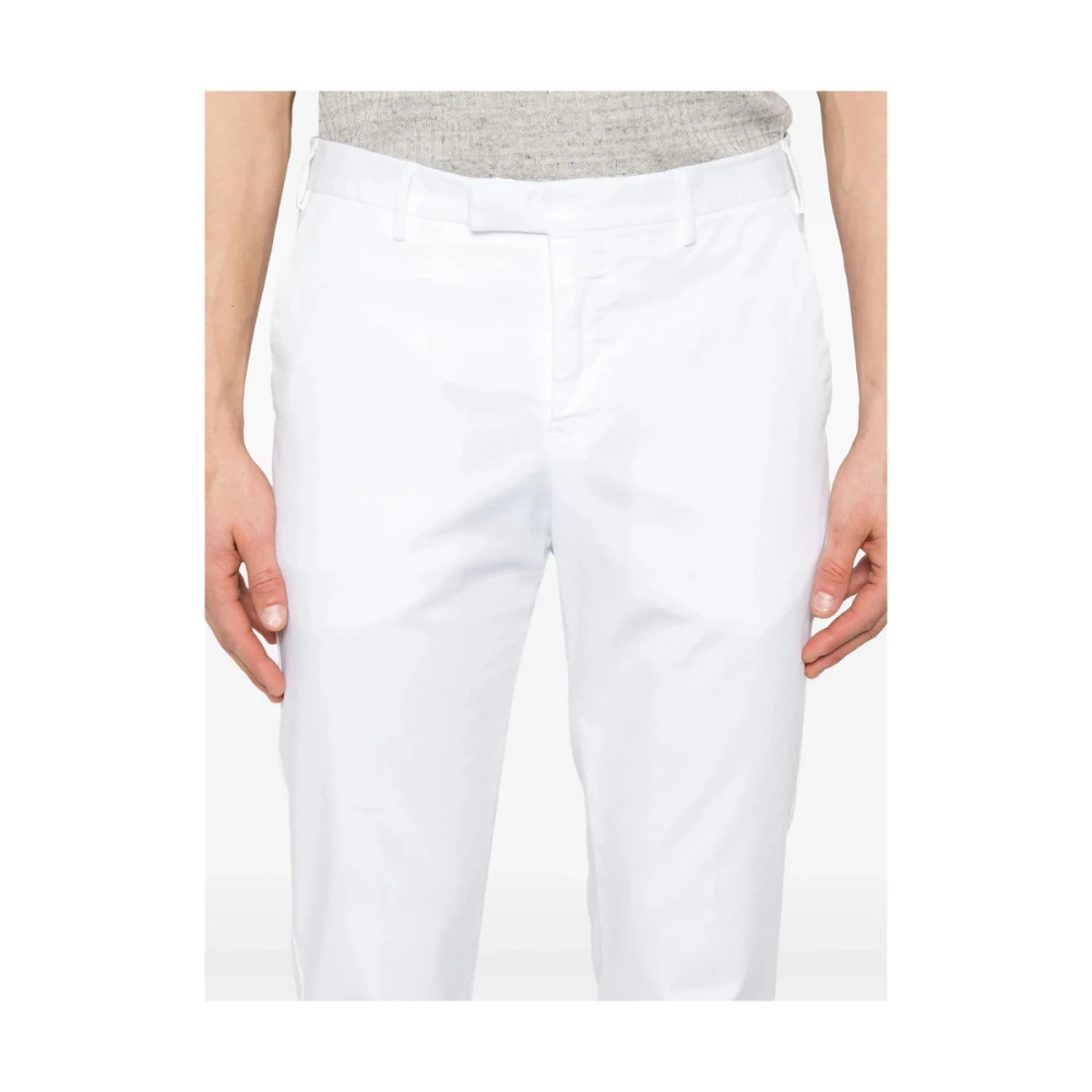 Pt01 Witte Broek met Verborgen Knopen en Zakken White Heren