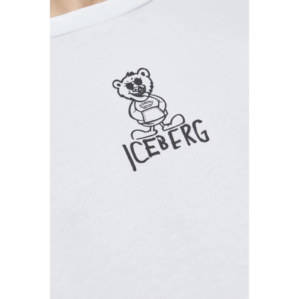 Iceberg T-shirt met print White Heren
