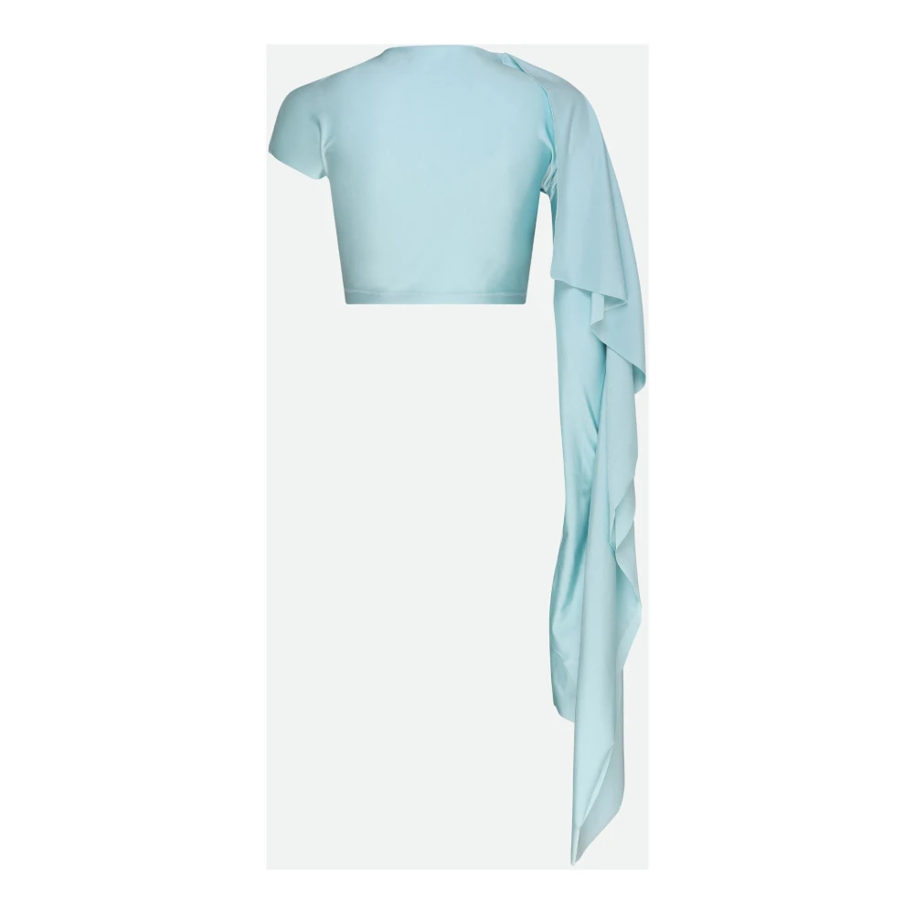 SPORTMAX Blauwe Blouse met Uniek Ontwerp Blue Dames