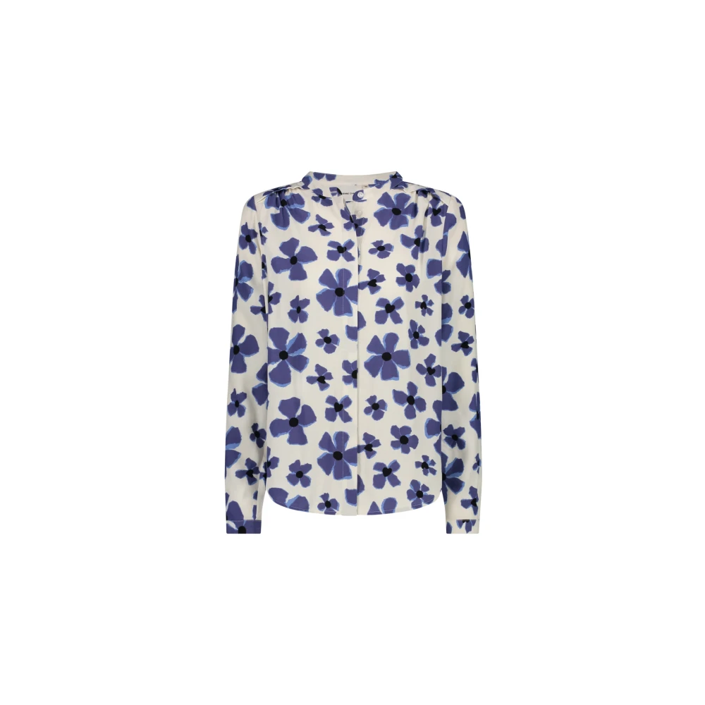 Fabienne Chapot gebloemde blouse Sunset blauw creme