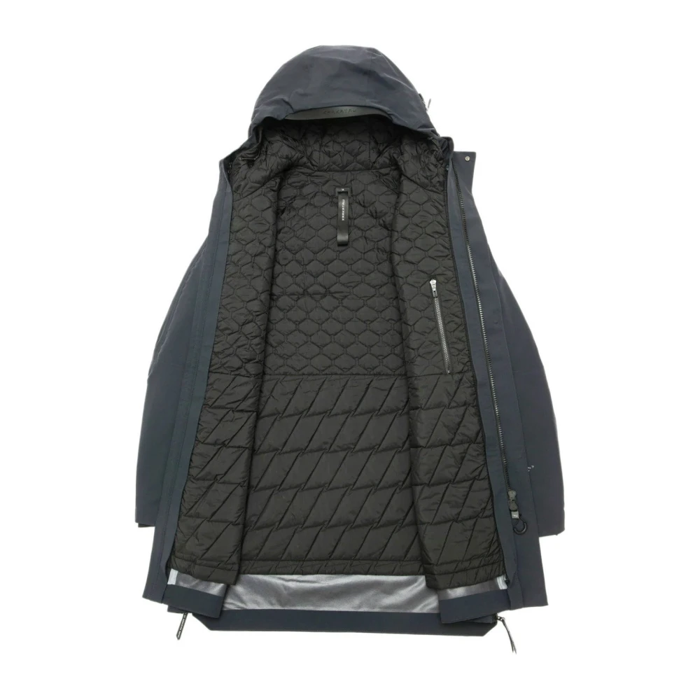 Krakatau Donkergrijze Parka met Afneembare Liner Gray Heren