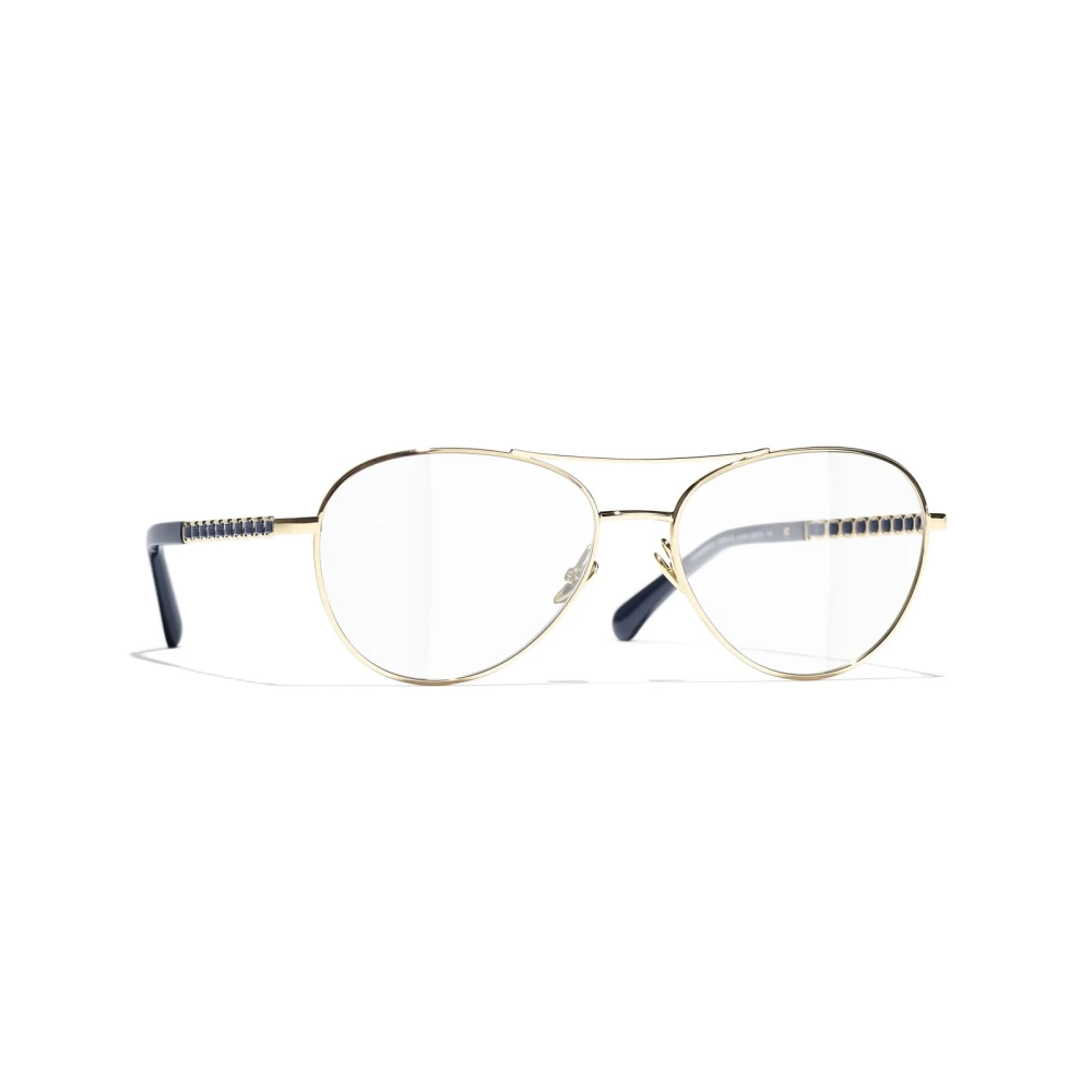Chanel Women's Yellow Pilot Eyeglasses - Glasses - 54 Mm - Accessories