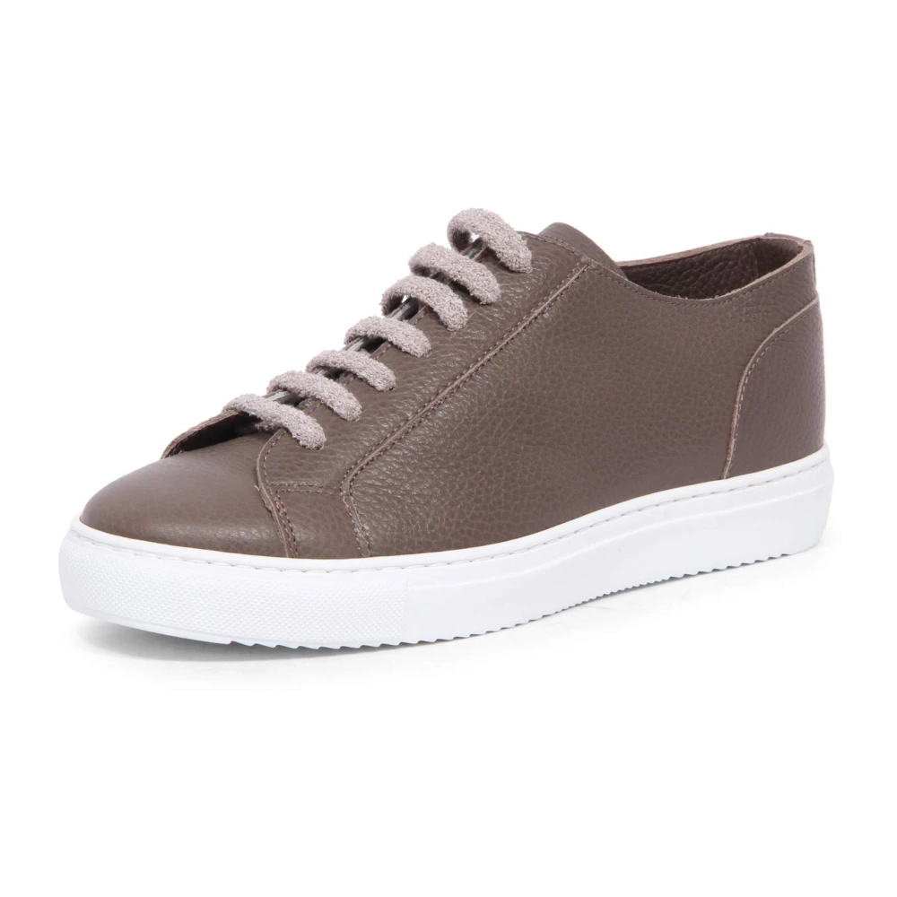 Doucal’s Italiaanse Hammer Sneakers Heren Schoenen Bruin