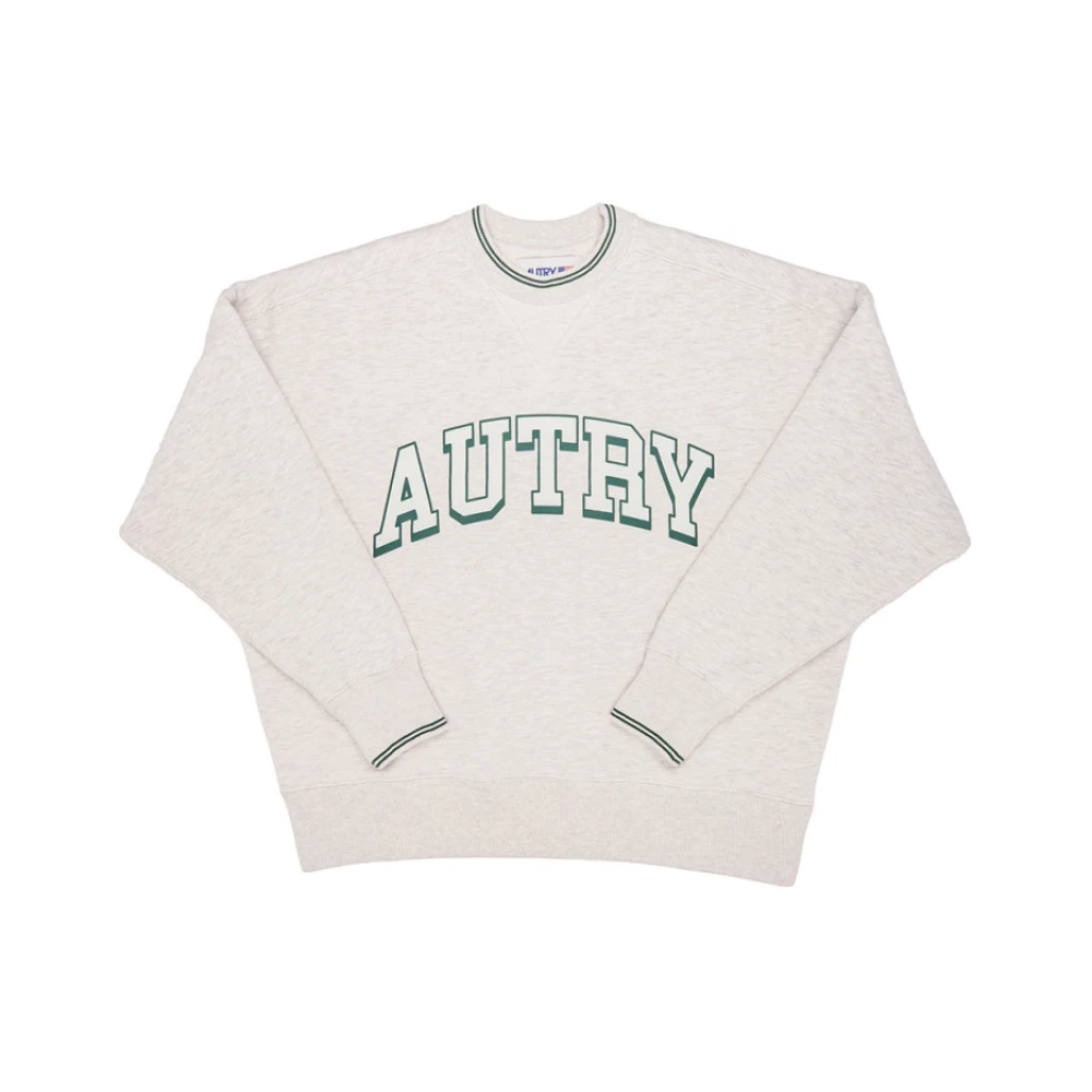 Autry Universiteitsgeïnspireerde lange mouwen jersey sweatshirt White Heren