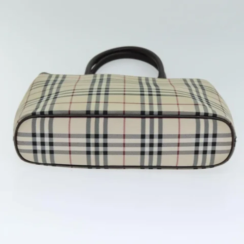 Burberry Vintage Pre-owned Canvas handbags Beige Dames
