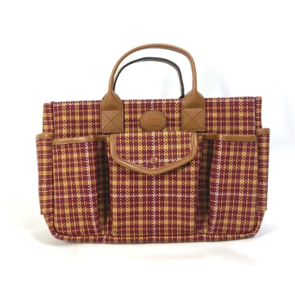 Gucci Vintage Pre-owned Canvas gucci-bags Red Dames