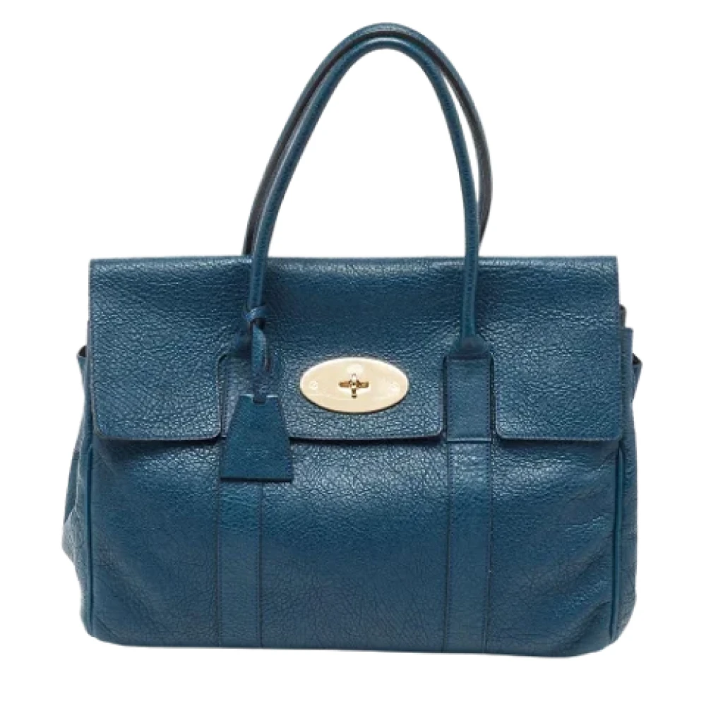 Mulberry Pre-owned Leather handbags Blue Dames
