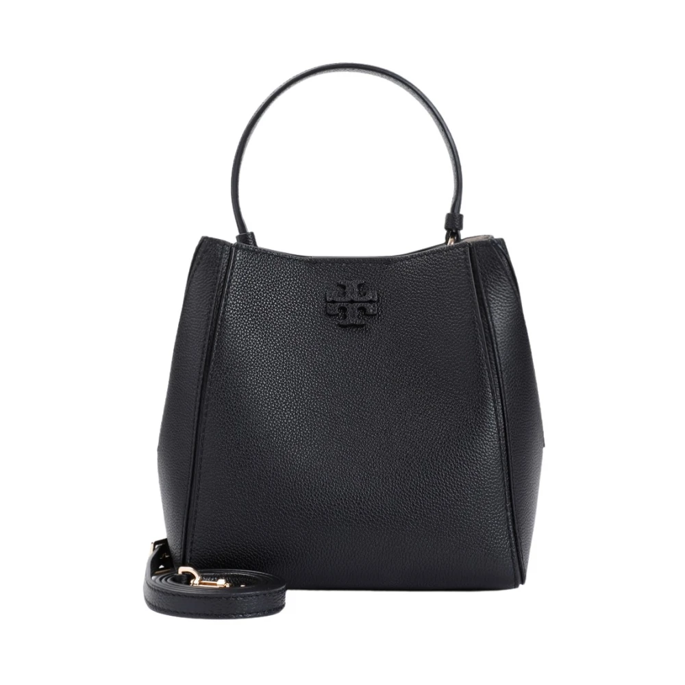 TORY BURCH Kleine Bucket Tas in Zwart Black Dames