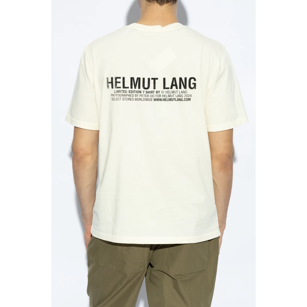 Helmut Lang T-shirt met zak Beige Heren