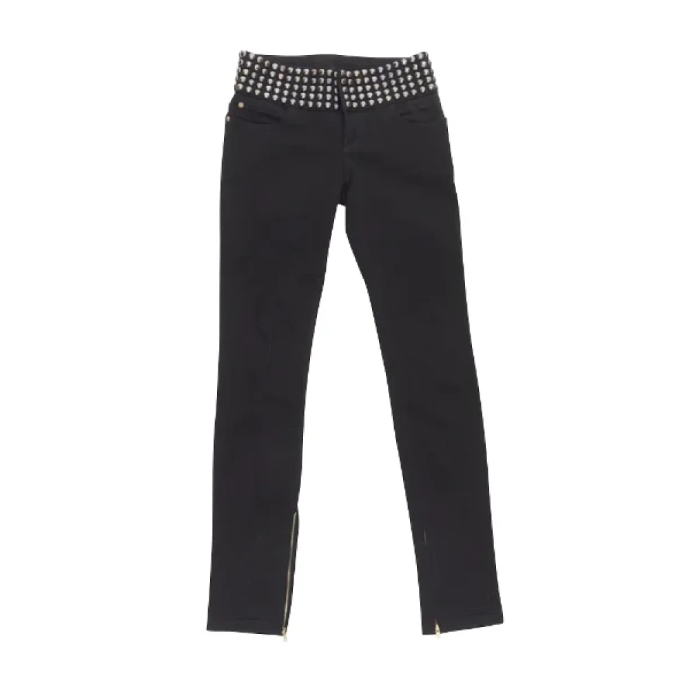 Gucci Vintage Pre-owned Fabric jeans Black Dames