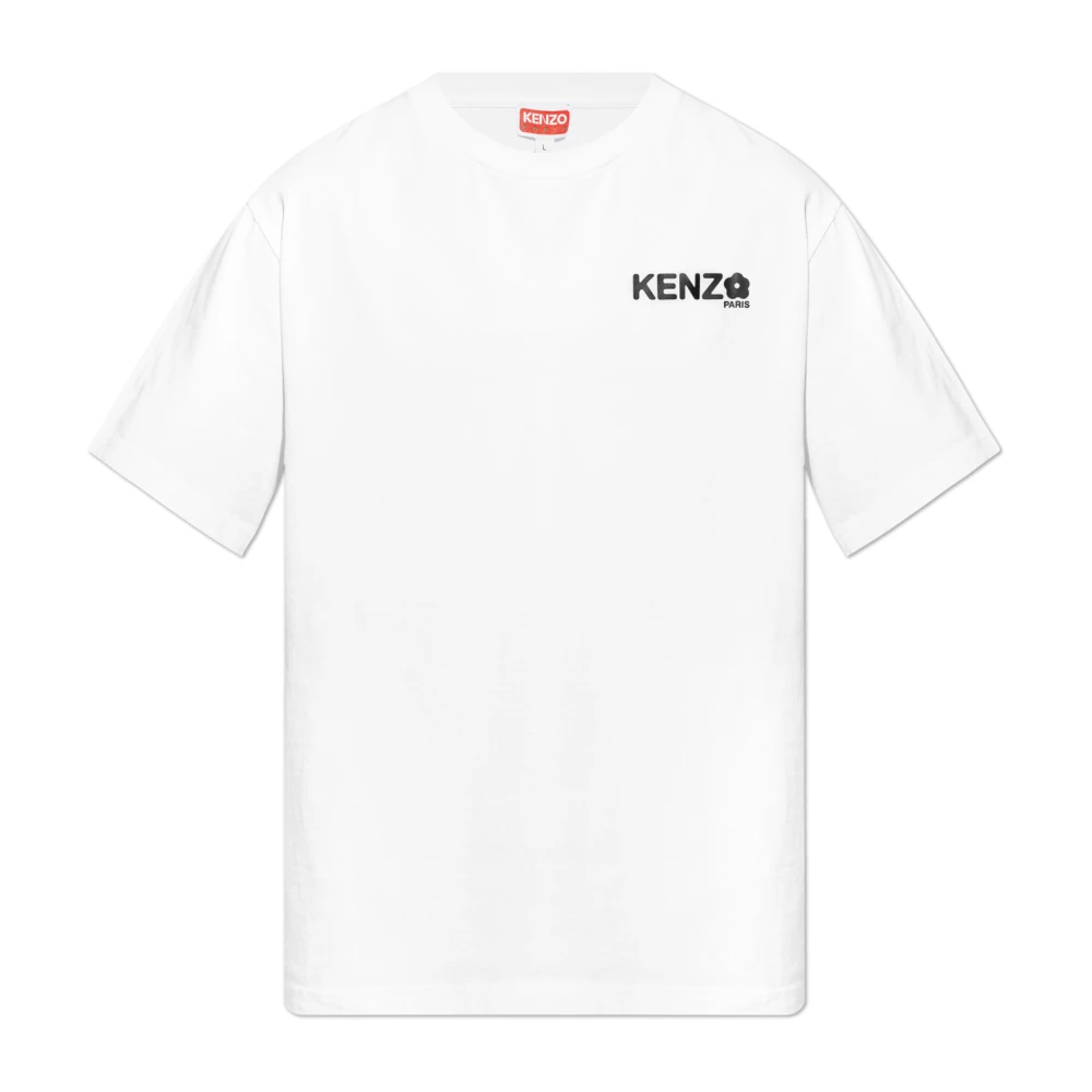 Kenzo T-shirt med logotyp White, Herr