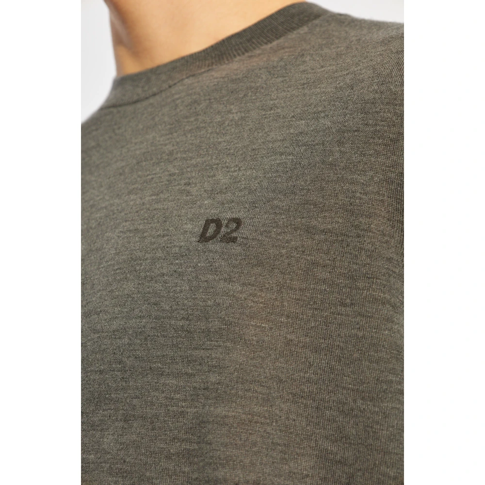 Dsquared2 Wollen trui Gray Heren