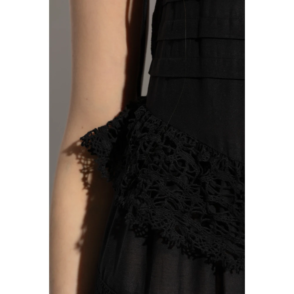 Munthe Jurk met bandjes Fuenta Black Dames