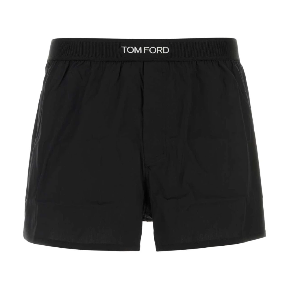 Tom Ford Stretch Poplin Boxershort Black Heren