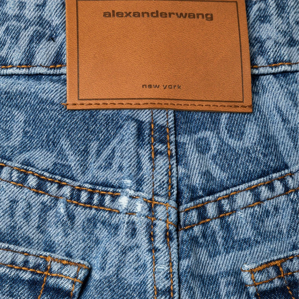 alexander wang Denim Shorts Blue Dames