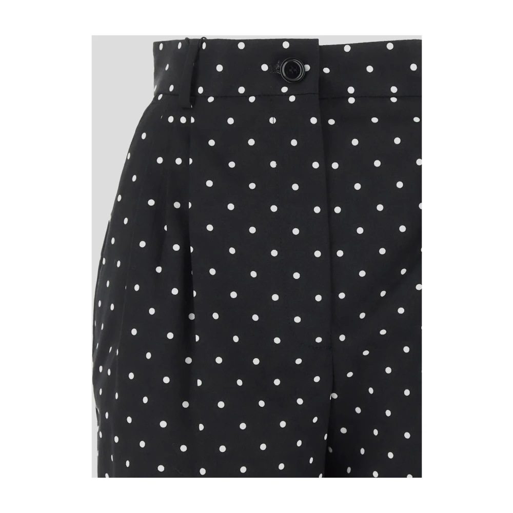 Dolce & Gabbana Katoenen Korte Broek Black Dames