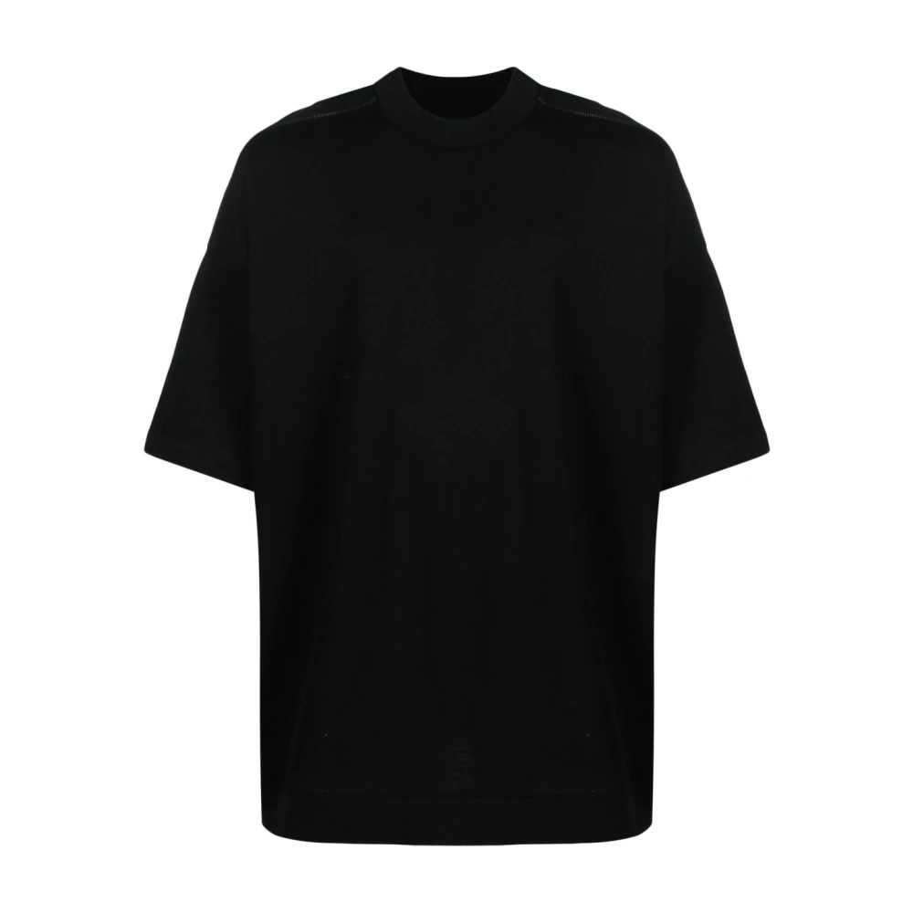 Thom Krom Zwart Ronde Hals T-Shirt voor Heren Black Heren