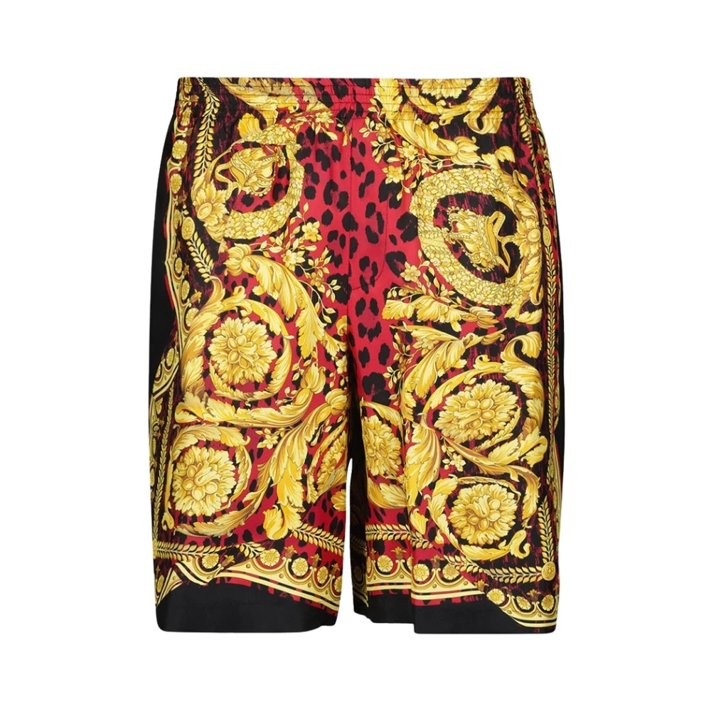 Versace Zijden Barocco Shorts Herfst-Winter Collectie 2024 Multicolor Heren