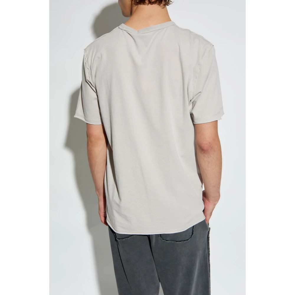 Diesel T-shirt `T-Rawjust` Gray Heren