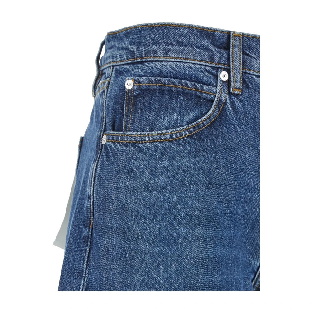 Frame Blauwe Denim Lage Taille Riemlus Jeans Blue Dames