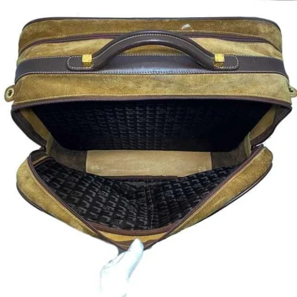 Loewe Pre-owned Fabric handbags Brown Dames