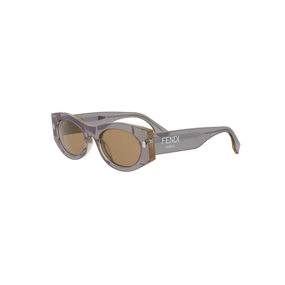 Fendi Women's Brown Sunglasses, 52 Mm, Roma Oval Sunglasses