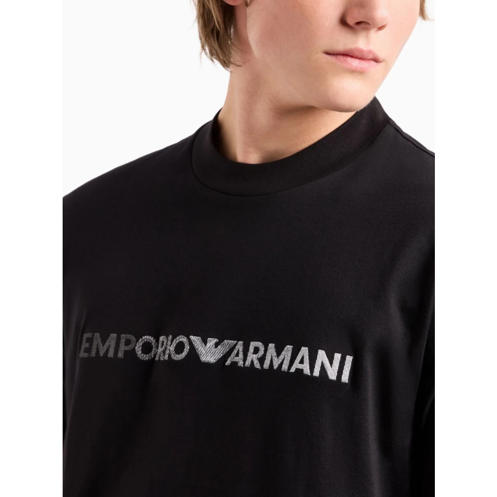 Emporio Armani T-Shirts Black Heren