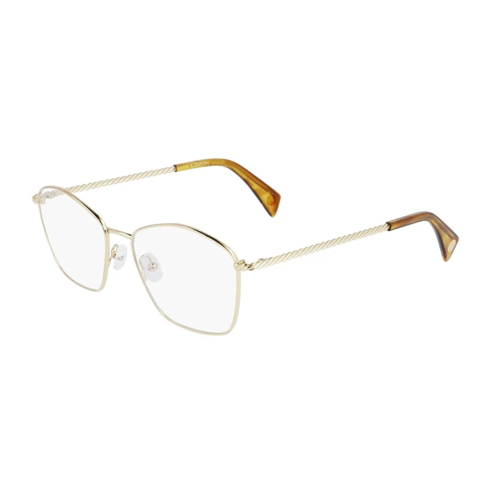 Lanvin Gele Metalen Frames Bril Vrouwen Yellow Dames
