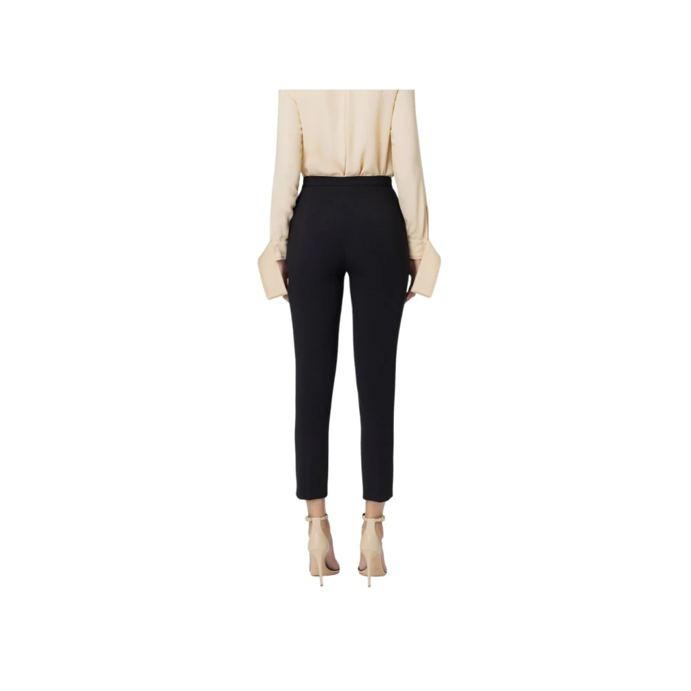 Elisabetta Franchi Stijlvolle Broek voor Vrouwen Black Dames