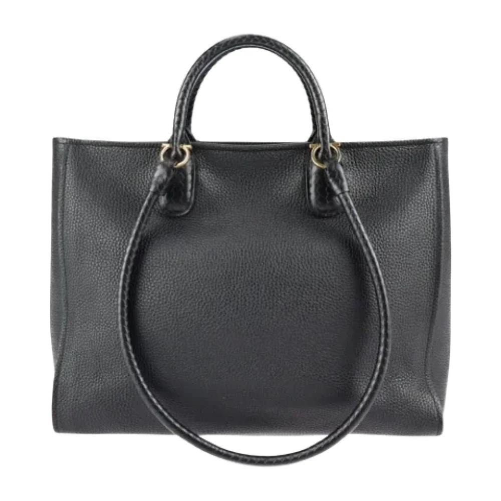 Salvatore Ferragamo Pre-owned Fabric shoulder-bags Black Dames