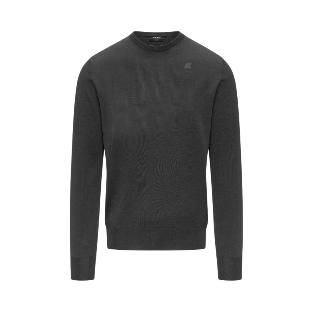 K-Way Mannelijk Grijs Truien & Vesten Heren, M, Wol, Sweater